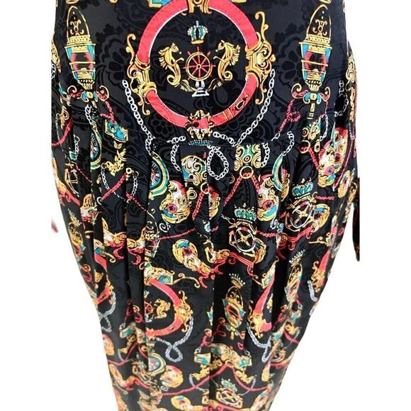 VTG Dennis Goldsmith Batwing Dress Ultra 80s 100% Silk Sz 10 /M NWOT Goldbergs - Picture 7 of 9